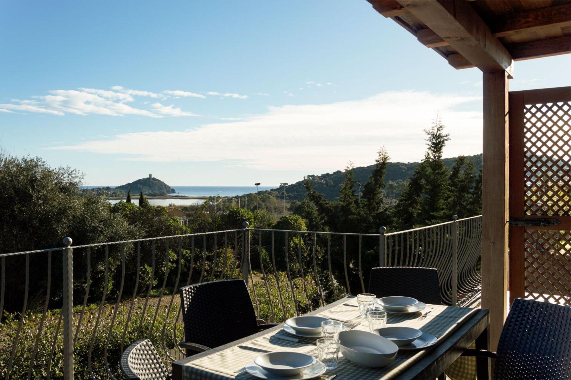 Vila Sa Tiria Chia Exteriér fotografie